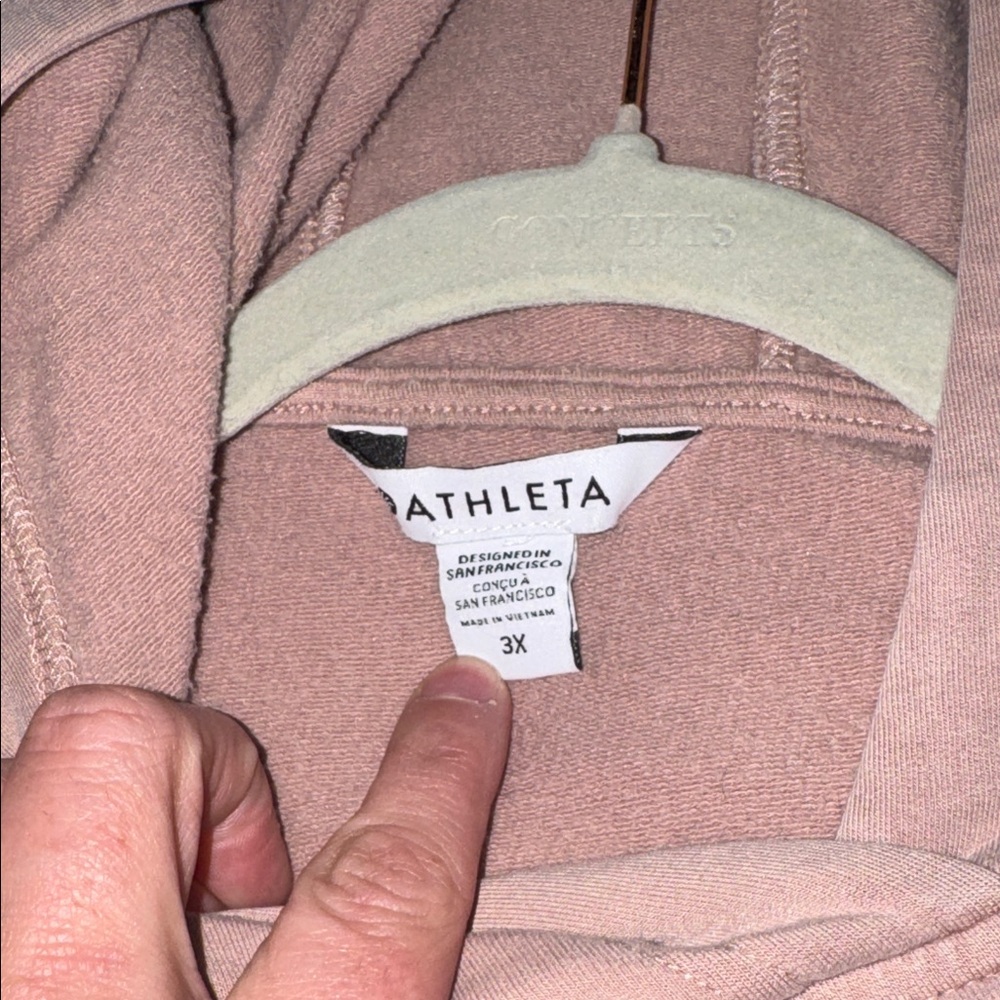 Athleta Dusty Pink Hoodie - Picture 2 of 3